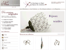 Tablet Screenshot of notesprecieuses.com